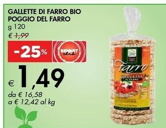 Bennet Poggio del farro Gallette Di Farro Biologiche 120 G(ml) offerta
