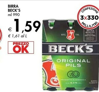 Bennet Beck's Birra offerta