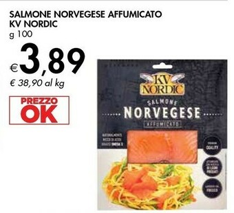 Bennet Kv nordic Salmone Norvegese Affumicato 100 G(ml) offerta