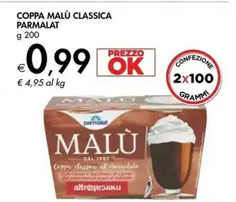 Bennet Parmalat Malù Classica Cacao 200 G(ml) offerta