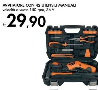 Bennet Avvitatore Con 42 Utensili Manuali offerta