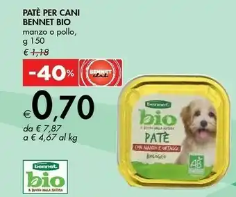 Bennet Bio Patè Per Cani