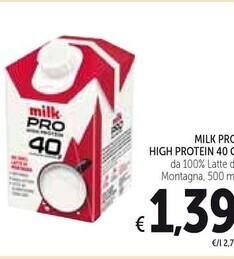 Spazio Conad Milk pro high protein 40 g offerta