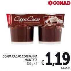 Spazio Conad Conad coppa cacao con panna offerta