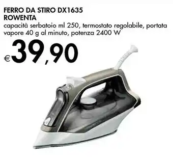 Rowenta Effective + DX1635 Ferro A Vapore Acciaio Inossidabile 2400 W Marrone
