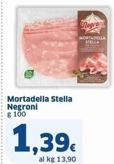 Sigma Negroni mortadella stella offerta