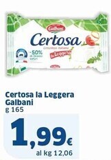 Sigma Galbani certosa la leggera offerta