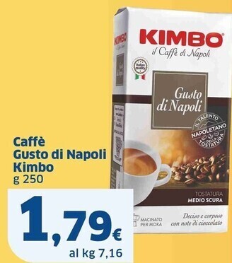 Sigma Kimbo caffè gusto di napoli offerta