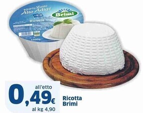 Sigma Brimi ricotta offerta