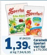 Sigma Sperlari caramelle offerta