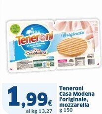 Sigma Teneroni casa modena l'originale , mozzarella offerta