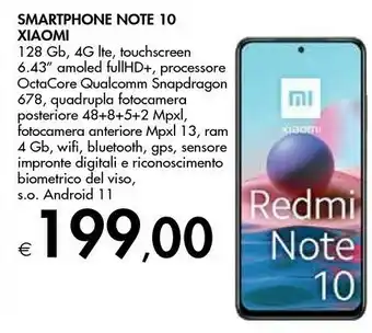 Bennet Xiaomi Smartphone Redmi Note 10 offerta
