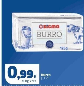 Sigma Sigma burro offerta