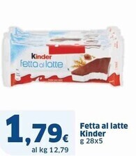 Sigma Kinder fetta al latte offerta