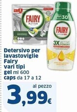 Fairy detersivo per lavastoviglie