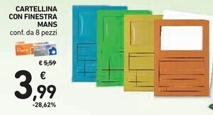 Spazio Conad Mans - cartellina con finestra offerta