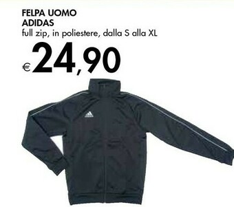 Bennet Adidas Felpa Uomo Full Zip offerta