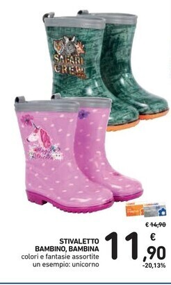 Spazio Conad Stivaletto bambino, bambina offerta