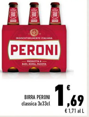 Conad BIRRA PERONI classica 3x33cl offerta
