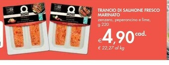 Bennet Mowi Trancio Di Salmone Fresco Marinato Zenzero offerta