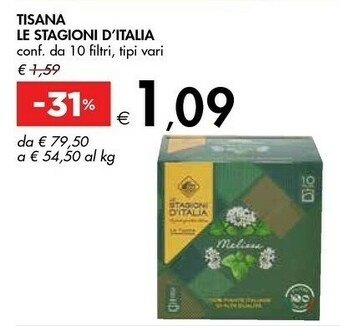 Bennet Le stagioni d'italia Tisane offerta
