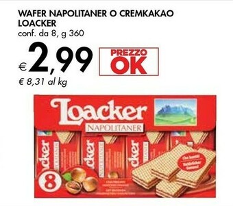 Bennet Loacker Napolitaner 360 G(ml) offerta