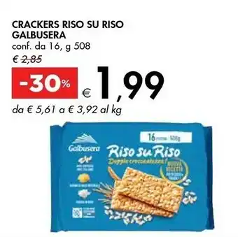 Bennet Galbusera Crackers Riso Su Riso offerta