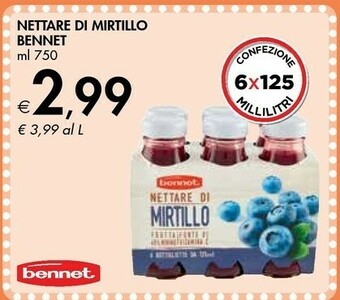 Bennet Bennet Nettare Di Mirtillo offerta