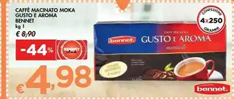 Bennet Bennet Caffè Macinato Moka Gusto E Aroma offerta
