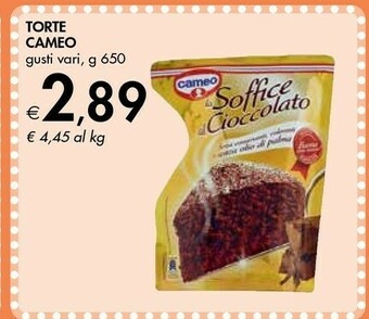 Bennet Cameo La Soffice Al Cioccolato 650 G(ml) offerta