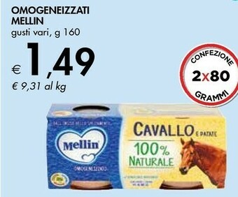 Bennet Mellin Omogeneizzati offerta