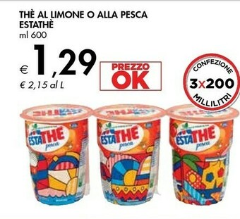 Bennet Ferrero Estathé The Al Limone O Alla Pesca offerta