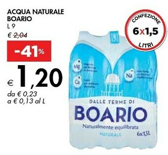 Bennet Boario Acqua Naturale offerta