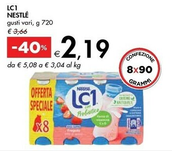Nestlè LC1 Vital Multifrutti X8 720 G(ml)