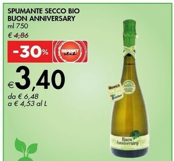 Bennet Buon Anniversary Spumante Secco Bio offerta