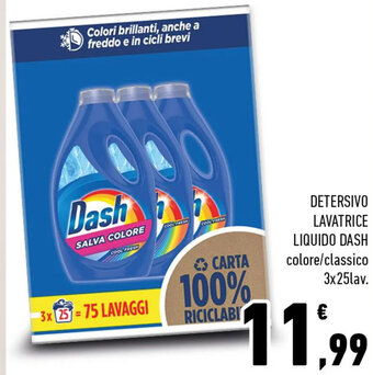 Conad DETERSIVO LAVATRICE LIQUIDO DASH offerta
