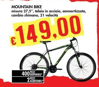 Bennet Mountain Bike offerta