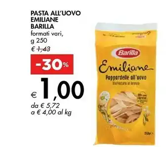 Barilla Pasta All'Uovo Emiliane Pappardelle All'Uovo