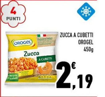 Conad ZUCCA A CUBETTI OROGEL 450g offerta