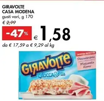 Bennet Casa Modena Giravolte Mozzarella E Cotto 170 G(ml) offerta