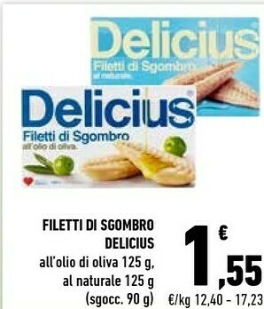 Conad Delicius Filetti Di Sgombro All'Olio Di Oliva offerta