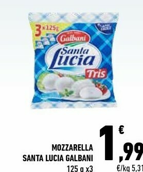 Conad Galbani Santa Lucia Mozzarella offerta
