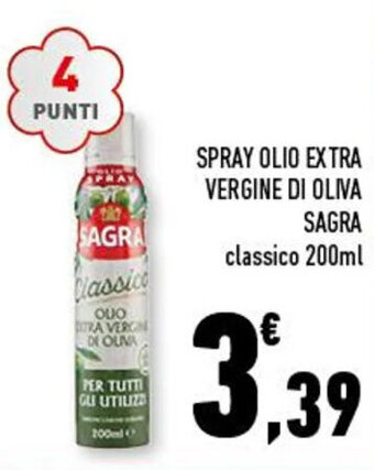 SPRAY OLIO EXTRA VERGINE DI OLIVA SAGRA classico 200ml