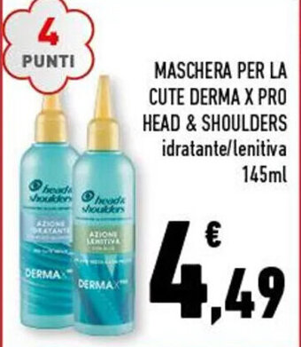 Conad MASCHERA PER LA CUTE DERMA X PRO HEAD & SHOULDERS idratante/lenitiva 145ml offerta