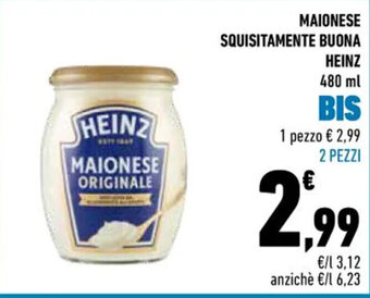 Conad MAIONESE SQUISITAMENTE BUONA HEINZ 480 ml offerta