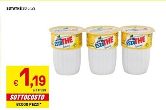 Iper La Grande Estathé Yoga succhi offerta