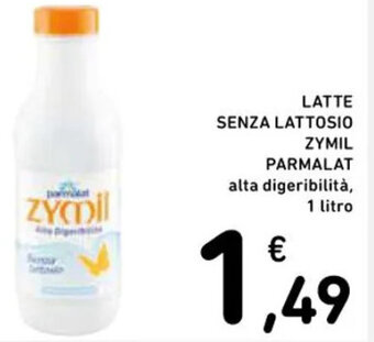 Spazio Conad LATTE SENZA LATTOSIO ZYMIL PARMALAT alta digeribilità, 1 litro offerta