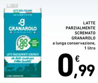 Spazio Conad LATTE PARZIALMENTE SCREMATO GRANAROLO a lunga conservazione, 1 litro offerta