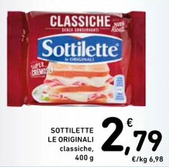 Spazio Conad SOTTILETTE LE ORIGINALI classiche, 400 g offerta