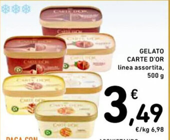 Spazio Conad GELATO CARTE D'OR linea assortita, 500 g offerta